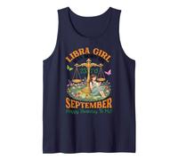 Libra Girl was Born On 23rd September Happy Birthday to Me Tank Top