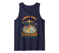 Libra Girl was Born On 27th September Happy Birthday to Me Tank Top