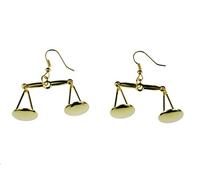 Libra Gold Earrings Miniblings Sign Scale Law Justice