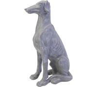 Libra Interiors Baxter Large Sitting Dog Sculpture in Grey Libra Interiors Grey