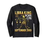 Libra King Born On September 23rd Happy Birthday to Me You Long Sleeve T-Shirt
