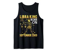 Libra King Born On September 23rd Happy Birthday to Me You Tank Top