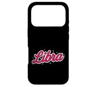 Libra Retro Script Zodiac Pink Case for iPhone 17 Pro