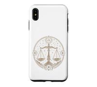 Libra Scales Astrology Illustration With Vintage Balance Case for iPhone XS Max