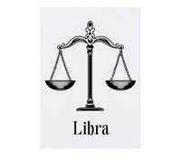 'Libra Scales' Temporary Tattoo - Water Resistant, Skin-Safe, Non-Toxic Transfer (TO00077295)