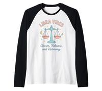 Libra Sign Of Zodiac Cute For Kids Raglan Baseball Tee
