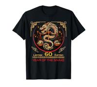 Libra Star Sign 60th Birthday Born 1964 Chinese Snake 2025 T-Shirt
