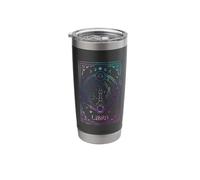 Libra Tarot Card September October Birthday Astrology Zodiac Stainless Steel Insulated Tumbler
