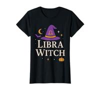 Libra Witch Aesthetic Zodiac Halloween Star Sign T-Shirt