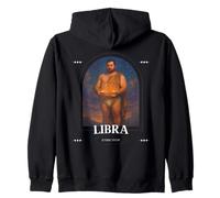 Libra Zodiac Bear Astrology Balance Cosmic Queer Pride Const Zip Hoodie