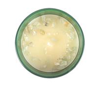 Libra Zodiac Candle with Sweet Jasmine Fragrance, Bloodstone Crystal, and Inner-Strength - Ideal Libra Horoscope Gift