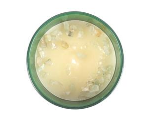Libra Zodiac Candle with Sweet Jasmine Fragrance, Bloodstone Crystal, and Inner-Strength - Ideal Libra Horoscope Gift