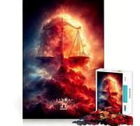 Libra Zodiac Sign Art Adult Jigsaw Puzzle1000 Pieces Decompress Game True Detail Playful Challenge Night Play (50x75cm)