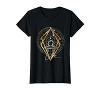 Libra Zodiac Sign Horoscope Astrology Zodiac Sign Value Graphic T-Shirt, Women, Black, M