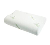 Librao Memory Foam Pillow Bamboo Fiber Slow Rebound Cervical Care Neck Pain Relief Orthopaedic Support Pillows (1Pack)