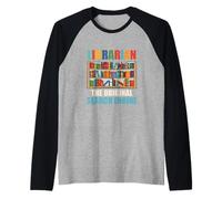 Librarian Book Reading Library Bookaholic Read Reader Teach Raglan Baseball Tee