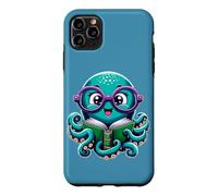 Librarian Book Sea Ocean Giant Squid Funny Reading Octopus Case for iPhone 11 Pro Max