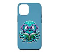 Librarian Book Sea Ocean Giant Squid Funny Reading Octopus Case for iPhone 12/12 Pro