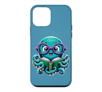 Librarian Book Sea Ocean Giant Squid Funny Reading Octopus Case for iPhone 12 mini