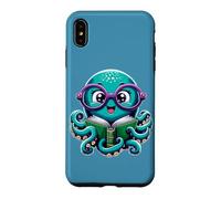 Librarian Book Sea Ocean Giant Squid Funny Reading Octopus Case for iPhone XS Max