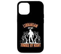 Librarian by Day Zombie by Night Funny Halloween Creepy Case for iPhone 12/12 Pro