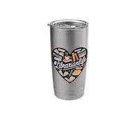 Librarian Life, Bookworm Bookish Book Reader Lover Stainless Steel Insulated Tumbler