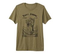 Librarian Patron Saint Jerome Bookish Reader Librarians Book Premium T-Shirt