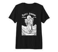 Librarian Patron Saint Jerome Bookish Reader Librarians Book Premium T-Shirt