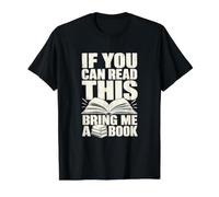 Librarian Reader Bring Me A Book Humor Value Graphic T-Shirt, Men, Black, S