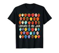 Librarian Reading Teacher Library is My Jam Reading Book T-Shirt