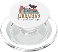 Librarian The Original Search Engine Cat Books PopSockets PopGrip for MagSafe