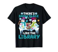 Librarian There's Snow Place Like The Library Christmas Snow T-Shirt