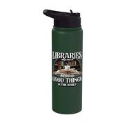 Libraries Always Remind Me that Reading Teacher Librarian Stainless Steel Insulated Water Bottle