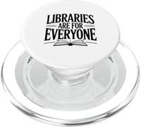 Libraries Are For Everyone Inclusive Book Lover PopSockets PopGrip for MagSafe
