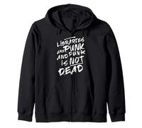Libraries Are Punk Not Dead Zip Hoodie