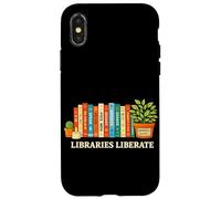 Libraries Liberate Banned Books Reading Lover Literature Case for iPhone X/XS