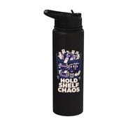 Library Book Cart Shelf Chaos Stainless Steel Insulated Water Bottle