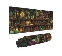 Library Book Gaming Mouse Pad Extended Large Desk Mat Waterproof Keyboard Pads with Stitched Edges for Office Home