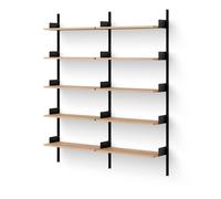 New Works Library Bookcase 1900 Oak/ Black