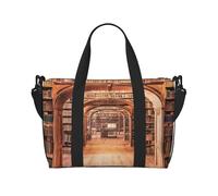 Library Bookcase Handheld Crossbody Travel Bag Single Shoulder Handbag Sports and Fitness Bag Travel Luggage Bag
