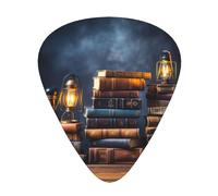 Library Bookcase Print Guitar Pick,12 Pack,Includes Thin,Medium,Heavy Gauges,Suitable for guitar,ukulele