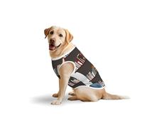 Library Bookcase Printed Dog Shirt Vest, Stretchy Pet T-Shirts Soft Cotton Sleeveless Vests Breathable Clothes For Large Dogs (3xl-5xl)