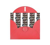 Library Bookcase Printing Holiday Happy Birthday Cards Gift With Envelope And Note Tag For Women Men Wife Mom Husband