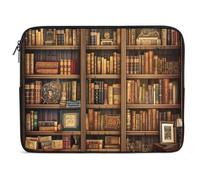 Library Bookshelf Book Laptop Sleeve 13inch Laptop Protective Case for Women Men Shockproof Computer Cover Portable Notebook Briefcases Computer Carrying Bag Lap Top Protector Compatible with Notebook