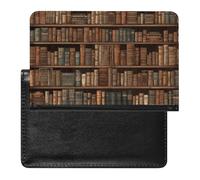 Library Bookshelf Book Passport Holder Passport Wallet Document Organizer Protector PU Leather Card Slot Travel Accessories