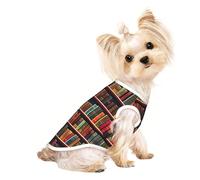 Library Bookshelf Book Print Dog Lightweight Shirt,Summer Cool Breathable Dog T-Shirts,Pet Sleeveless Stretchy Clothes