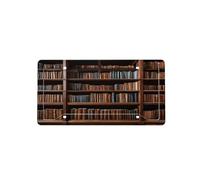 Library Bookshelf Book -Print Four-Hole License Plate Holder With Custom Designs - Weather Resistant & Easy Fit For Front/Rear Vehicles