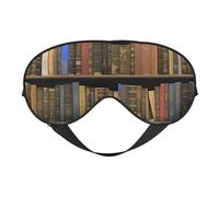 Library Bookshelf Print Functionality Outdoor Travel Eye Mask Breathable Camping Meditation Yoga Friendly