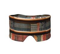 Library Bookshelf Print Sleep Eye and Ear Muffs Soft Blackout for Adults Kids Comfortable Travel Nap Aid