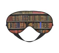 Library Bookshelf Printing Double-Sided Eye Mask,Blackout for Sleeping, Comfort Sleep Eye Mask for All-Occasion